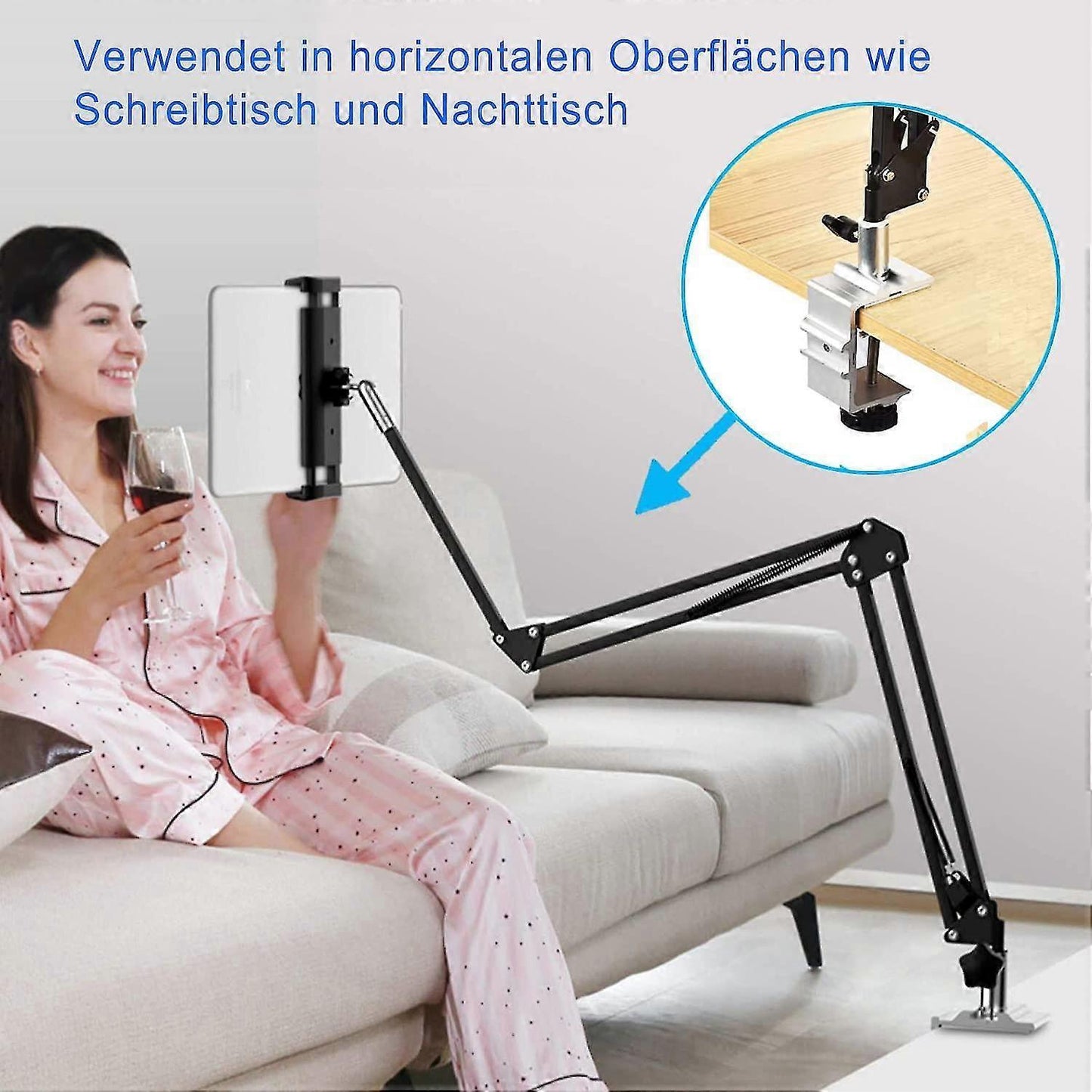 Adjustable Foldable Tablet Stand for Bed