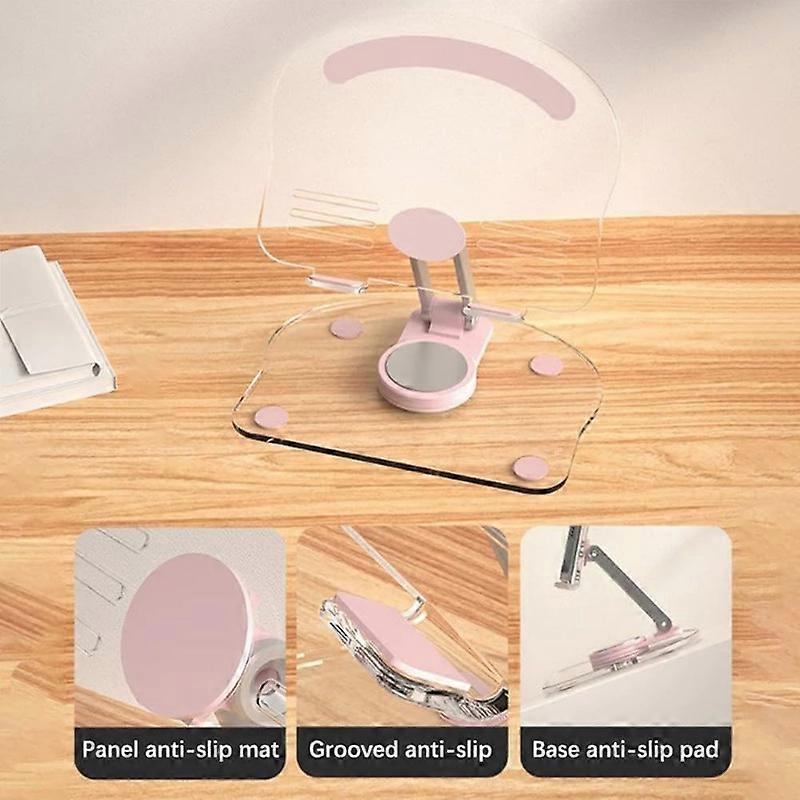 Acrylic 360 Rotating Foldable Tablet Stand Holder