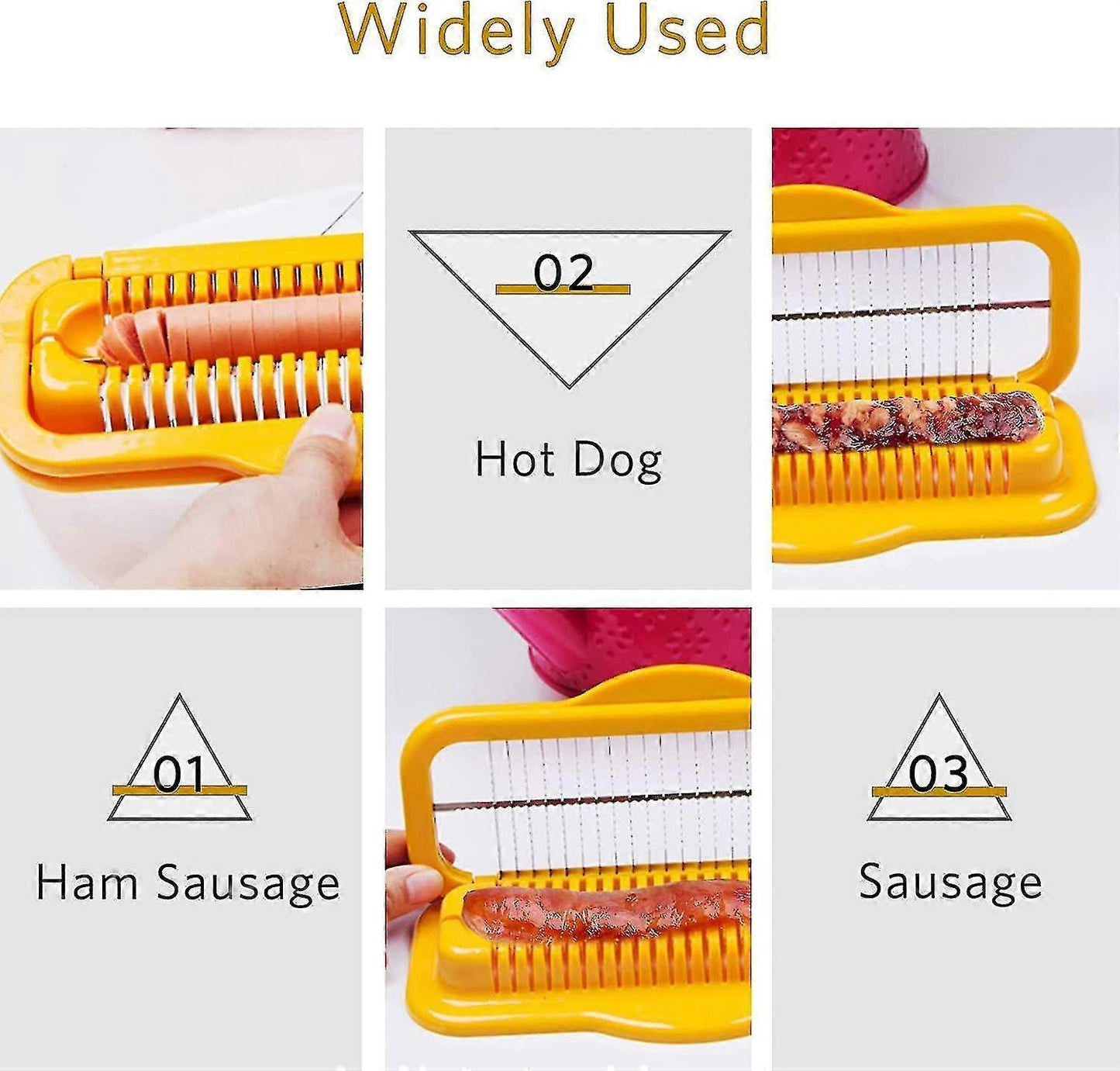 Hot Dog & Banana Slicer - Multifunctional Stainless Steel Cutter