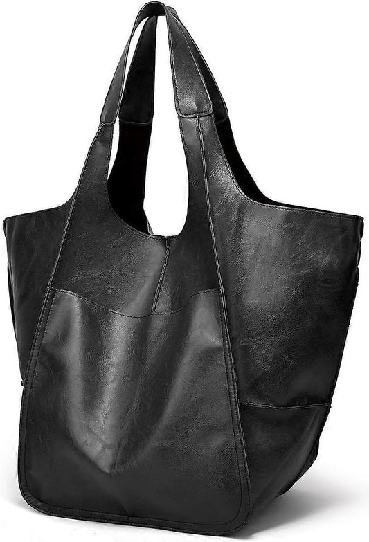 Large Women's Tote Bag PU Leather Handbag