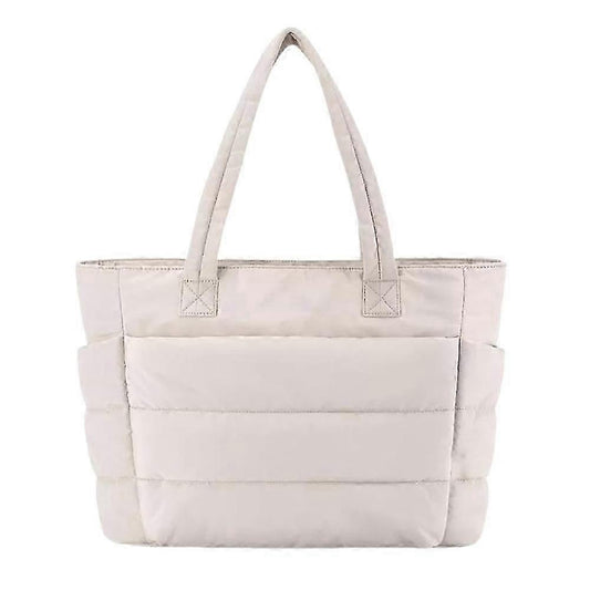 Lightweight Puffy Tote Bag for Women with Compartments Shoulder Bag