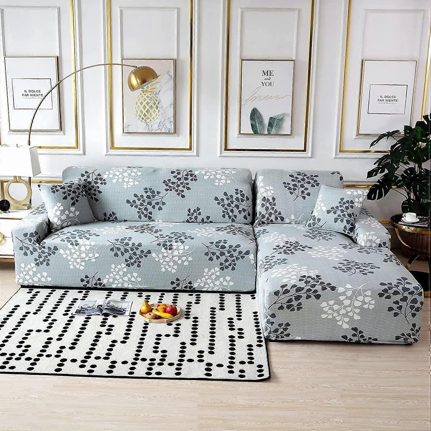Stretch Jacquard Sofa Cover for 1 Seater 90-140cm Sofa Protector