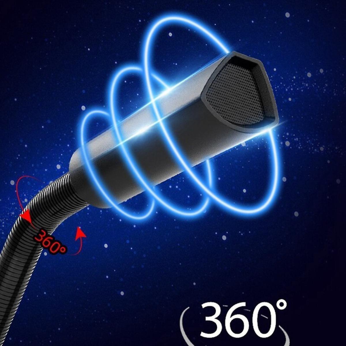 USB Computer Microphone - Wired Condenser Mic for Office, Gaming, Conference