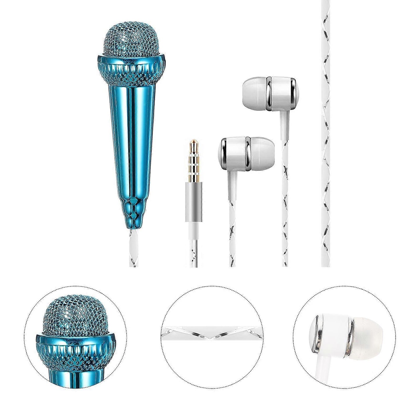 Miniature Vocal Microphone - Portable Mic for Voice Recording and Speech