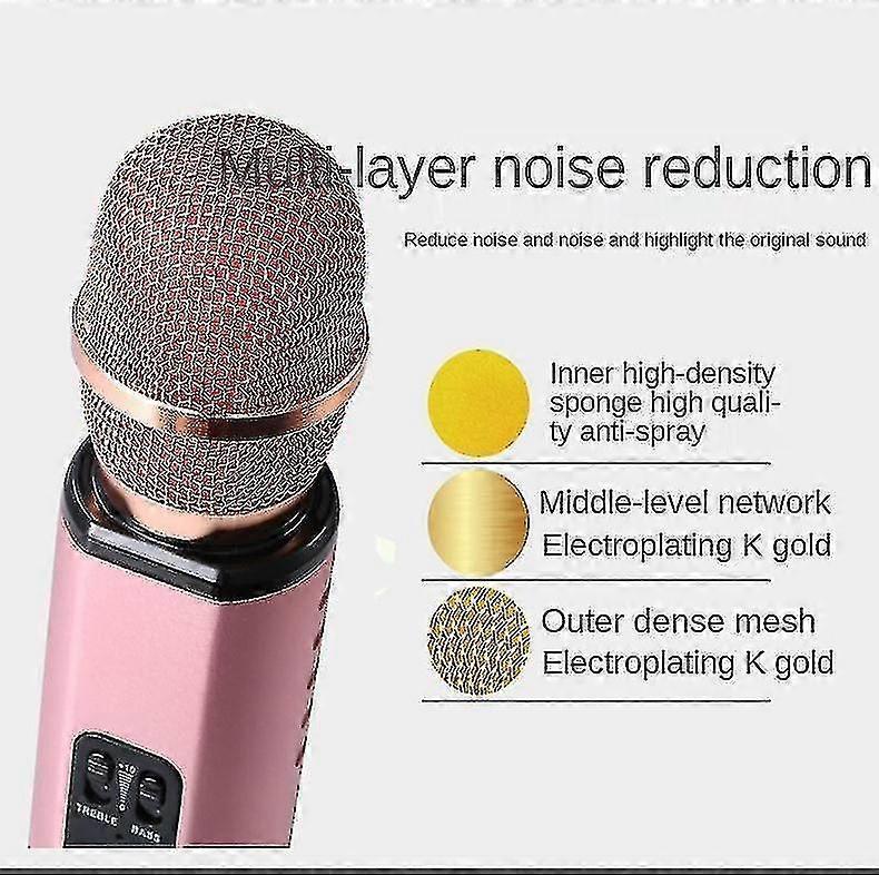 Multifunction Wireless Microphone - Audio Recording, Streaming, Singing Mic