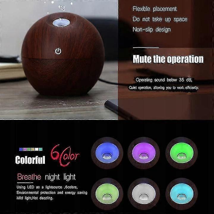 USB Ball Humidifier & Aroma Diffuser, Small Air Purifier for Home