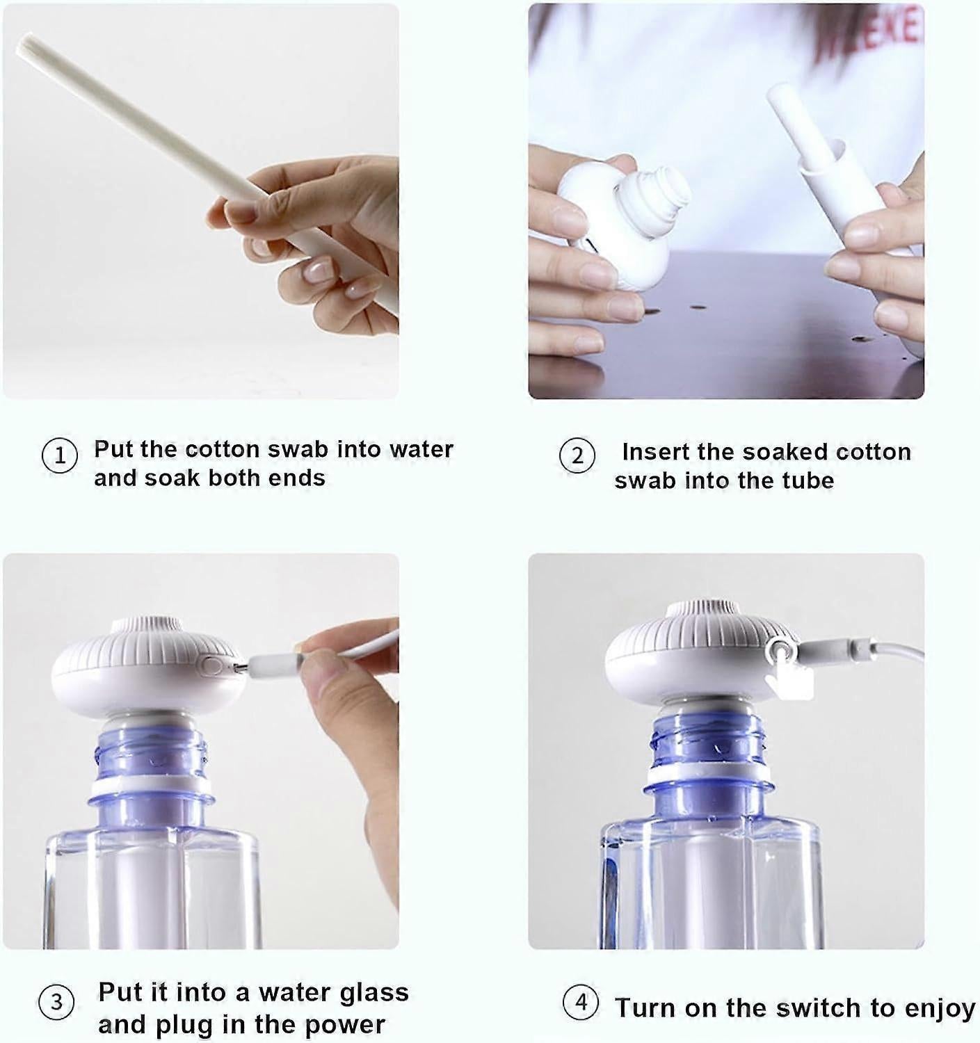 Mini Travel Humidifier, USB Personal Cool Mist for Car or Home