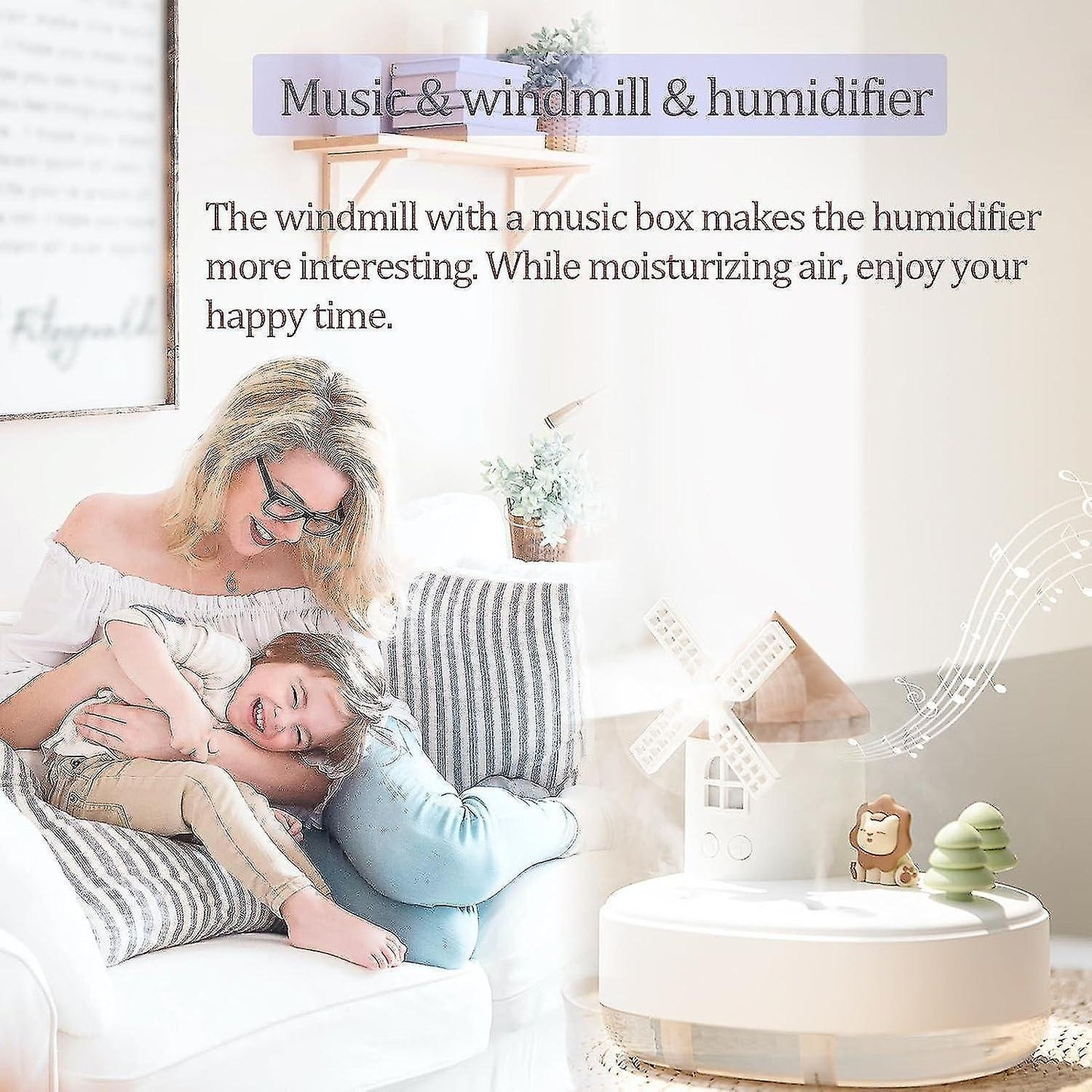 Wireless Mini Humidifier for Bedroom, Portable Babies Humidifier