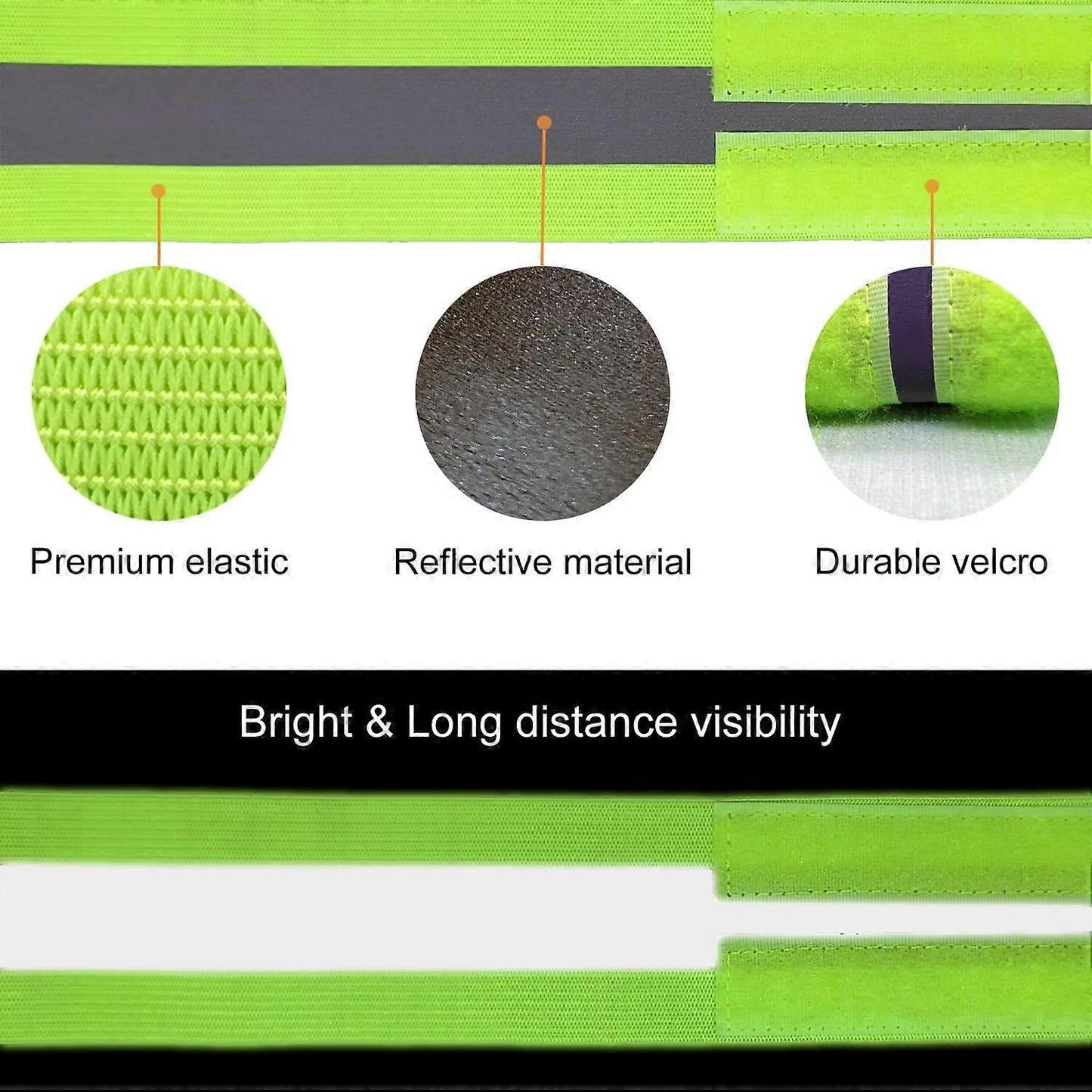 Inboat Reflective Bands for Arm, Ankle, Wrist, High Visibility Running Gear