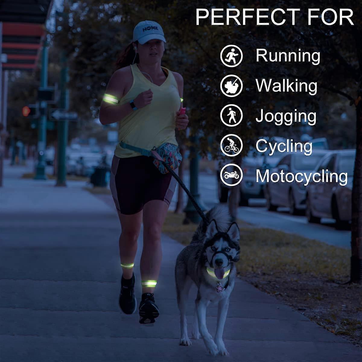 Inboat Reflective Bands for Arm, Ankle, Wrist, High Visibility Running Gear