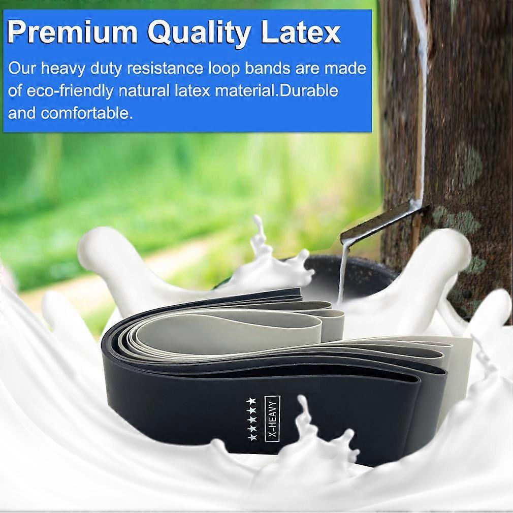 5pcs Resistance Loop Band Set with Bag for Home & Gym