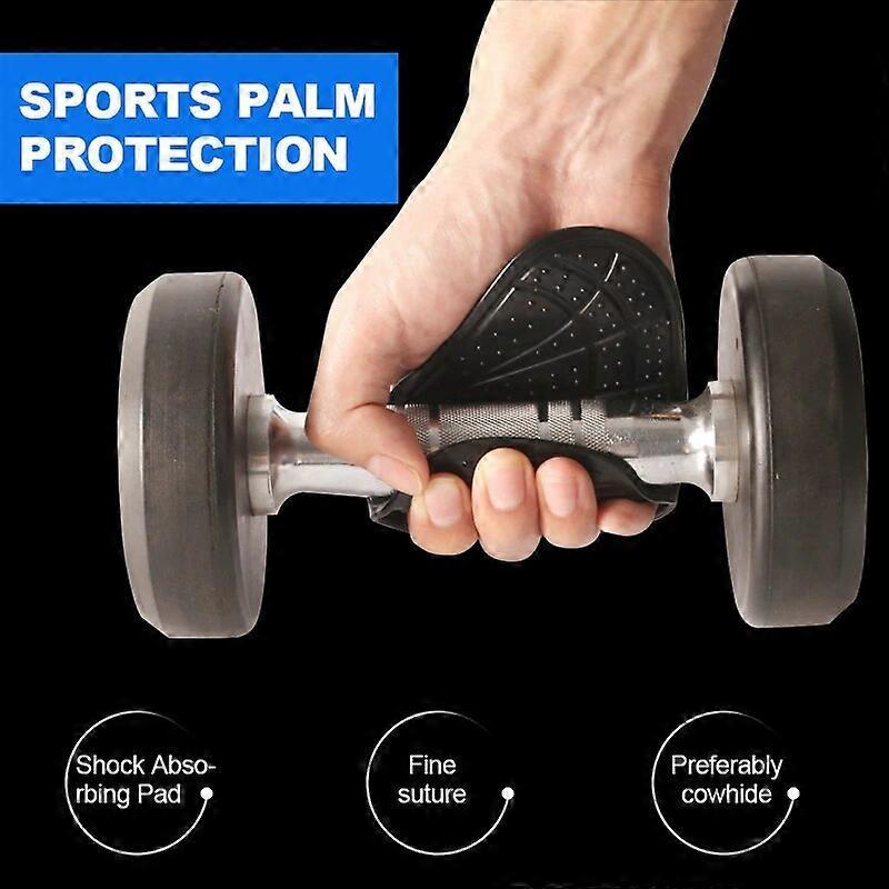 1 Pair Weightlifting Gloves with Rubber Palm Grip for Kettlebell & Bench Press