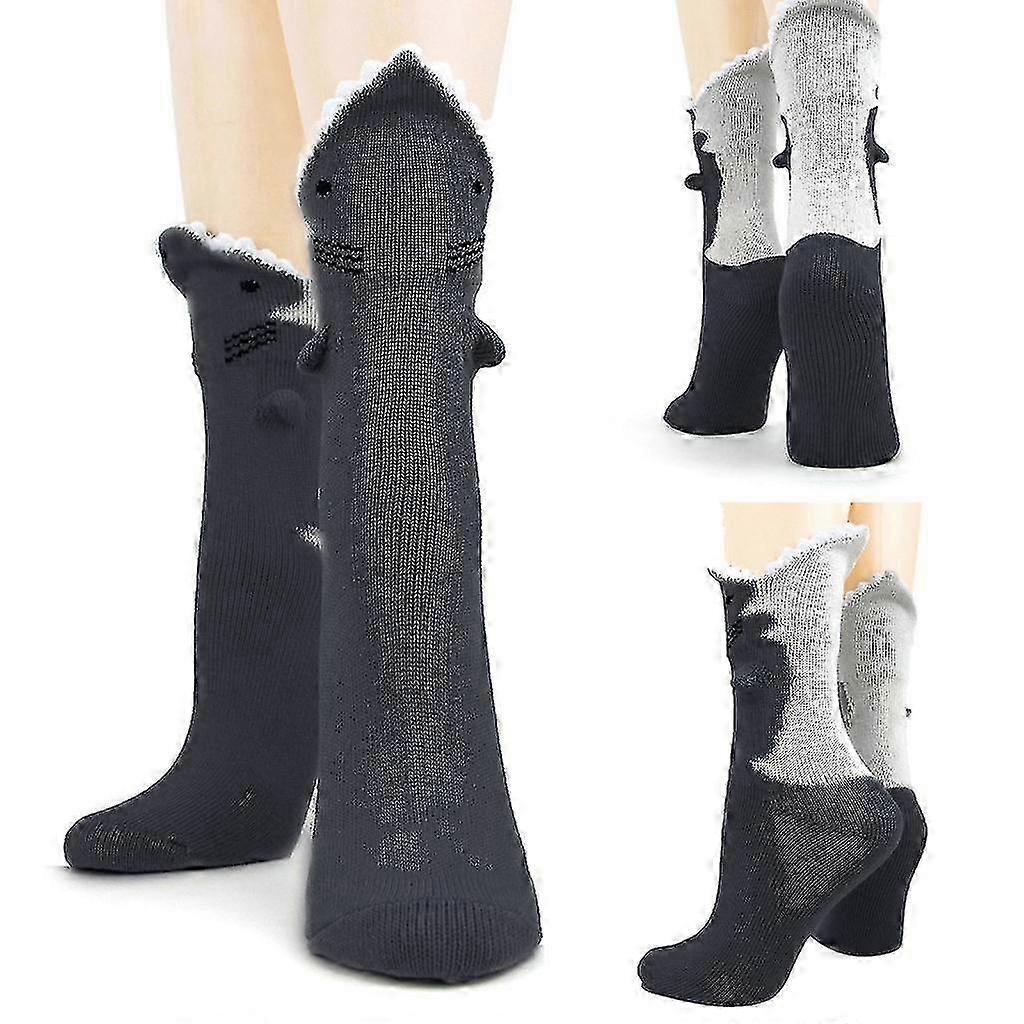 Funny Shark Socks Cotton Novelty Floor Socks for Indoor or Gift Use