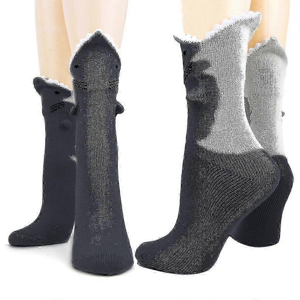 Funny Shark Socks Cotton Novelty Floor Socks for Indoor or Gift Use