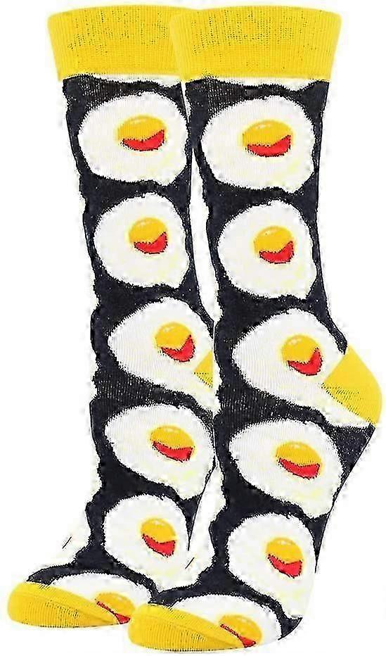 Women's Cotton Novelty Print Socks Animal Food Pattern Cute Pack Socks