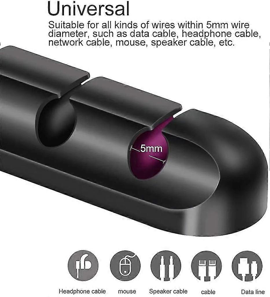 Cable Holder for Cord Management Home and Office Use