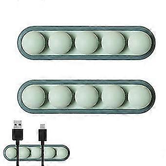 2pcs Cable Clamps Cord Organizer Desktop Wire Holders for Home Office