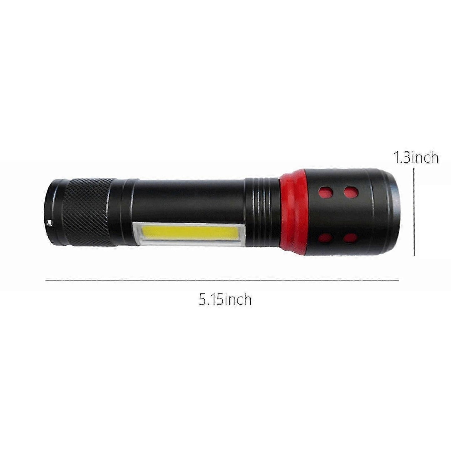 Super Bright LED Tactical Flashlight Zoomable Rechargeable with Multiple Modes