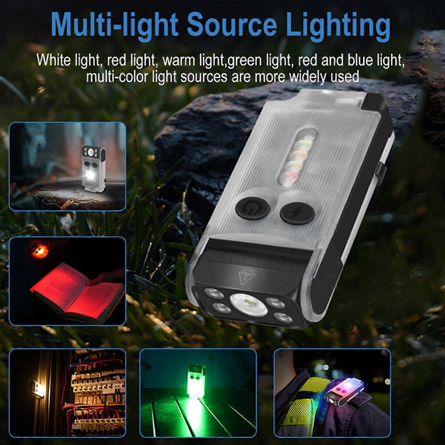 Rotatable LED Flashlight IP65 Waterproof Rechargeable Torch for Camping Use