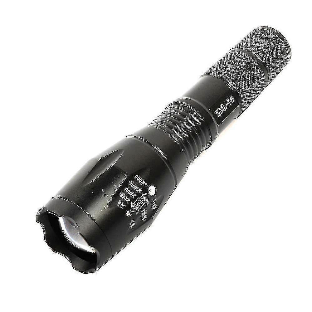 L2 Rechargeable Zoom Flashlight Telescopic LED Torch for Camping & Hiking
