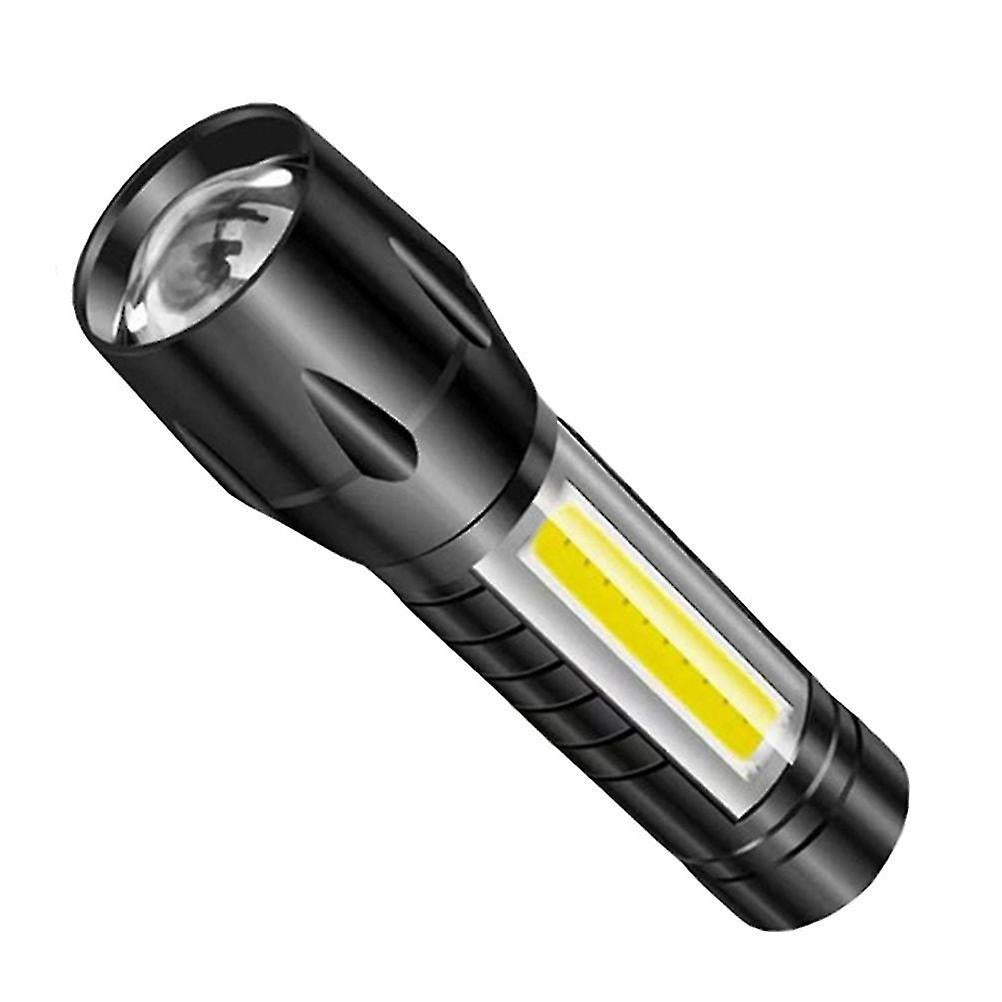 1pc Rechargeable Flashlight Water-Resistant Torch for Hiking and Outdoor Use
