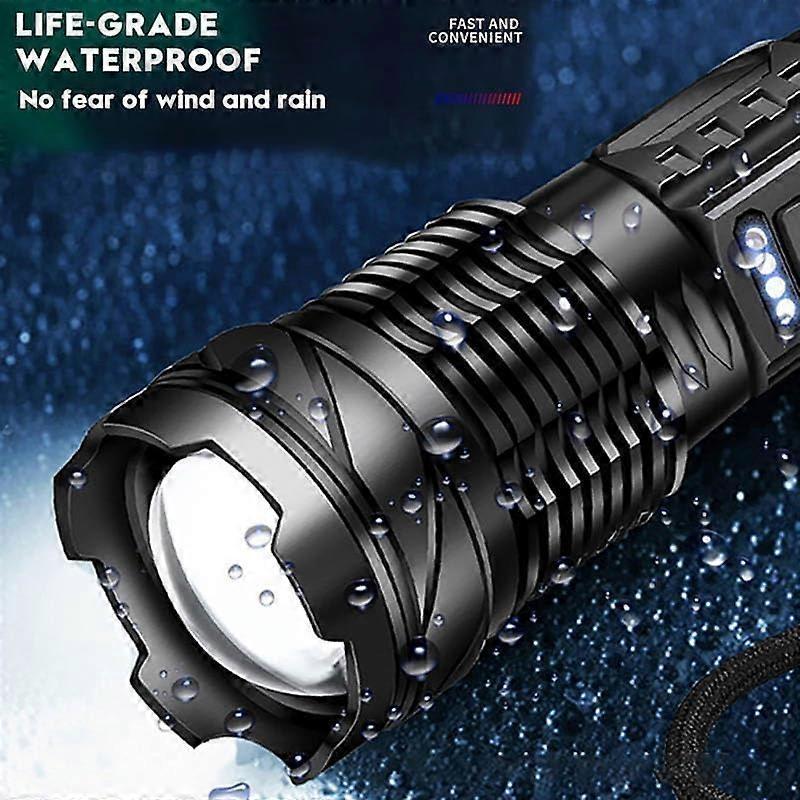 2pcs Tactical A70 LED Flashlight Economical Upgrade Rechargeable Outdoor Torch