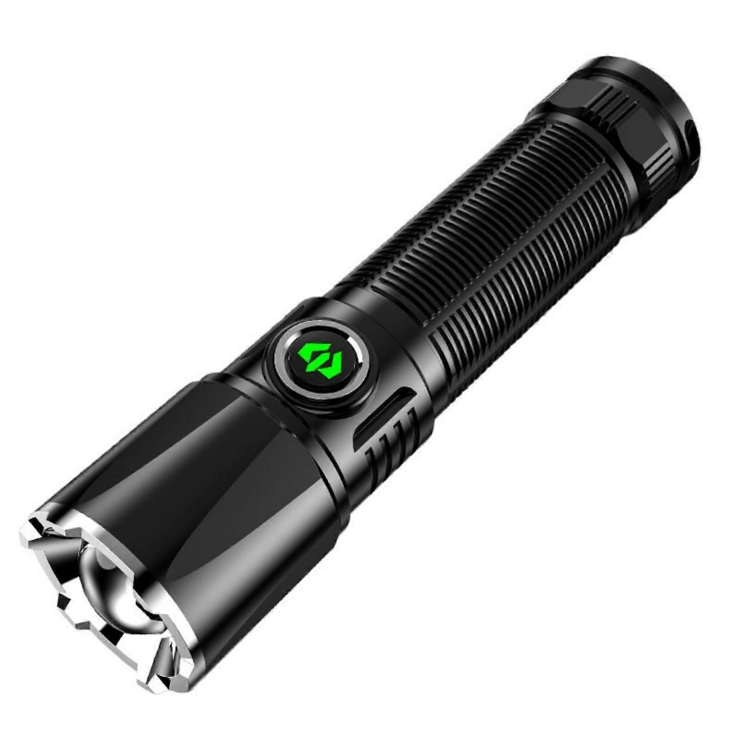 Super Bright Rechargeable LED Flashlight Zoomable with Modes Handheld Torch (OO)