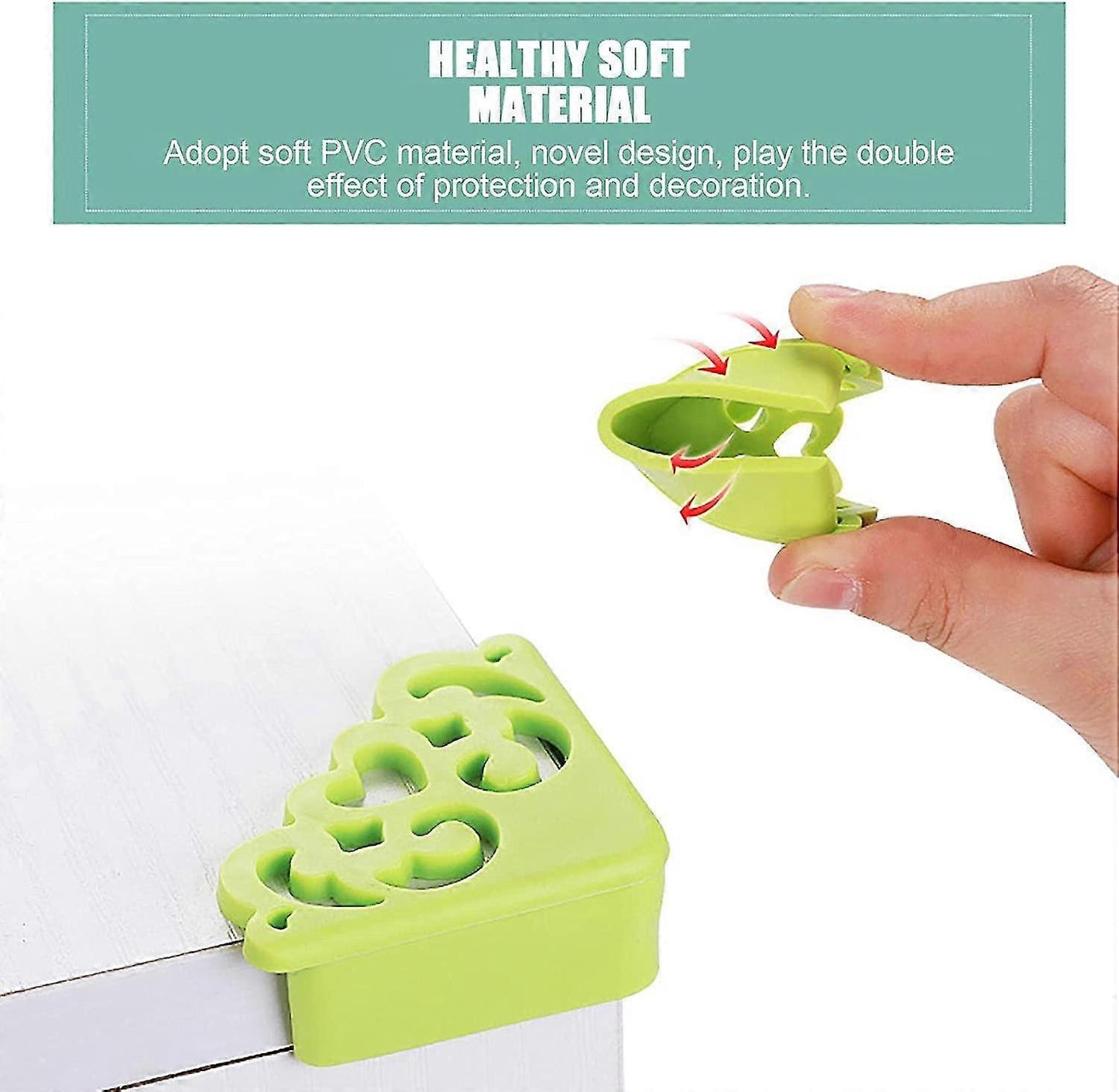 4pcs Silicone Table Corner Protectors - Babies Proofing Clear Guards for Furniture & Worktops