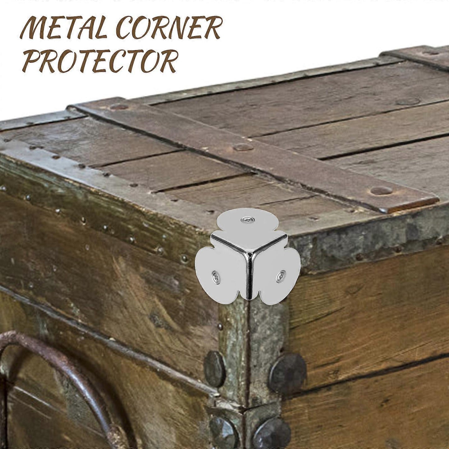 10pcs Metal Box Corner Protectors - Loudspeaker & Cabinet Corner Guards, Angle Cover