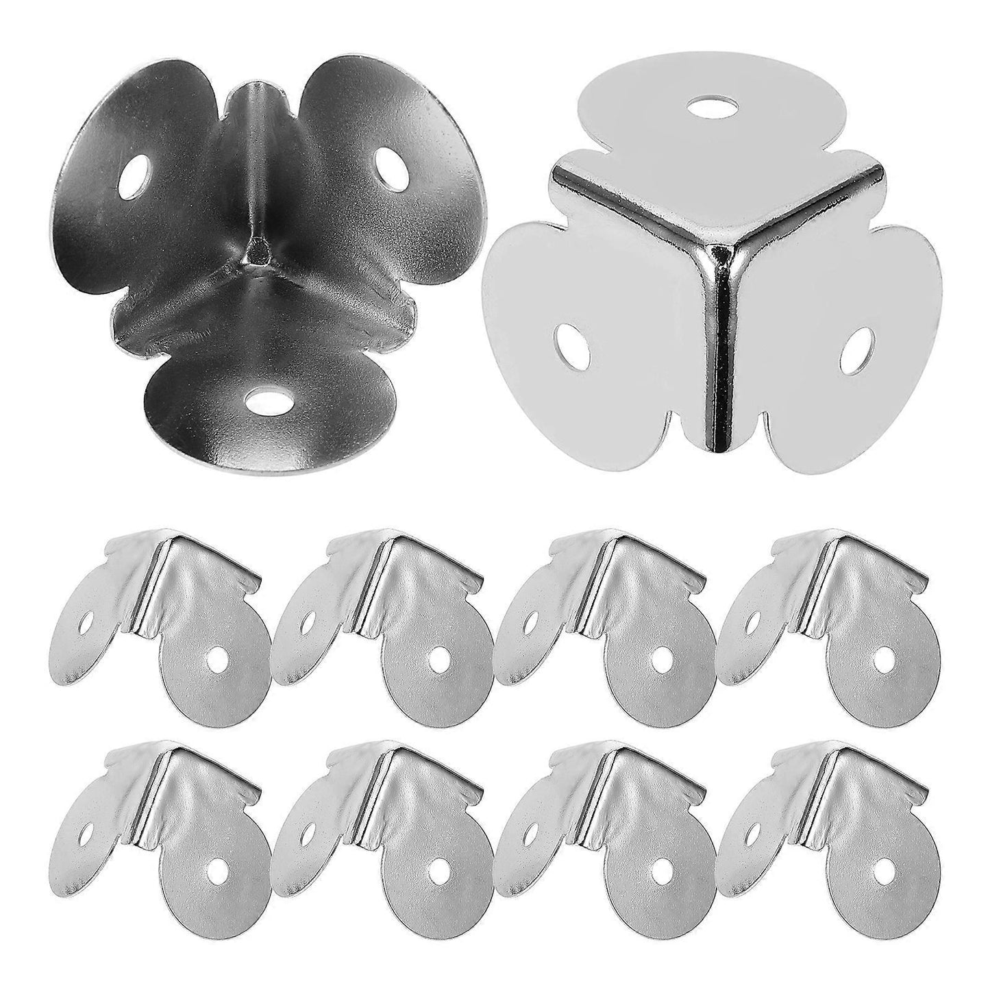 10pcs Metal Box Corner Protectors - Loudspeaker & Cabinet Corner Guards, Angle Cover