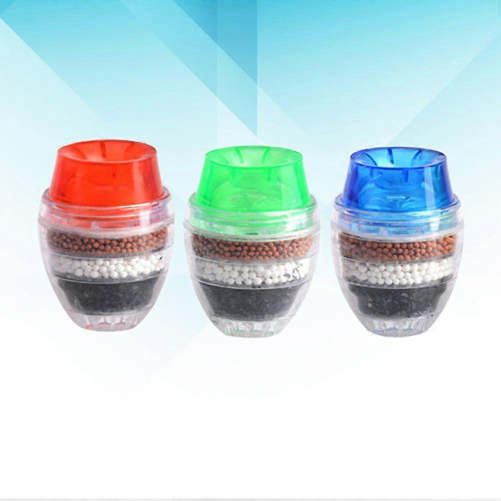 3pcs Activated Charcoal Faucet Mini Water Filters, Water Purifier Cleaner
