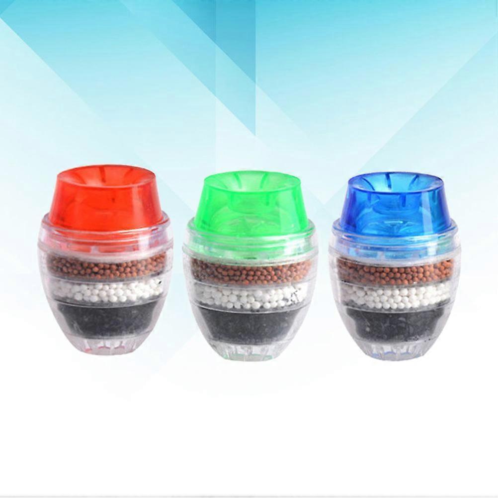 3pcs Activated Charcoal Faucet Mini Water Filters, Water Purifier Cleaner
