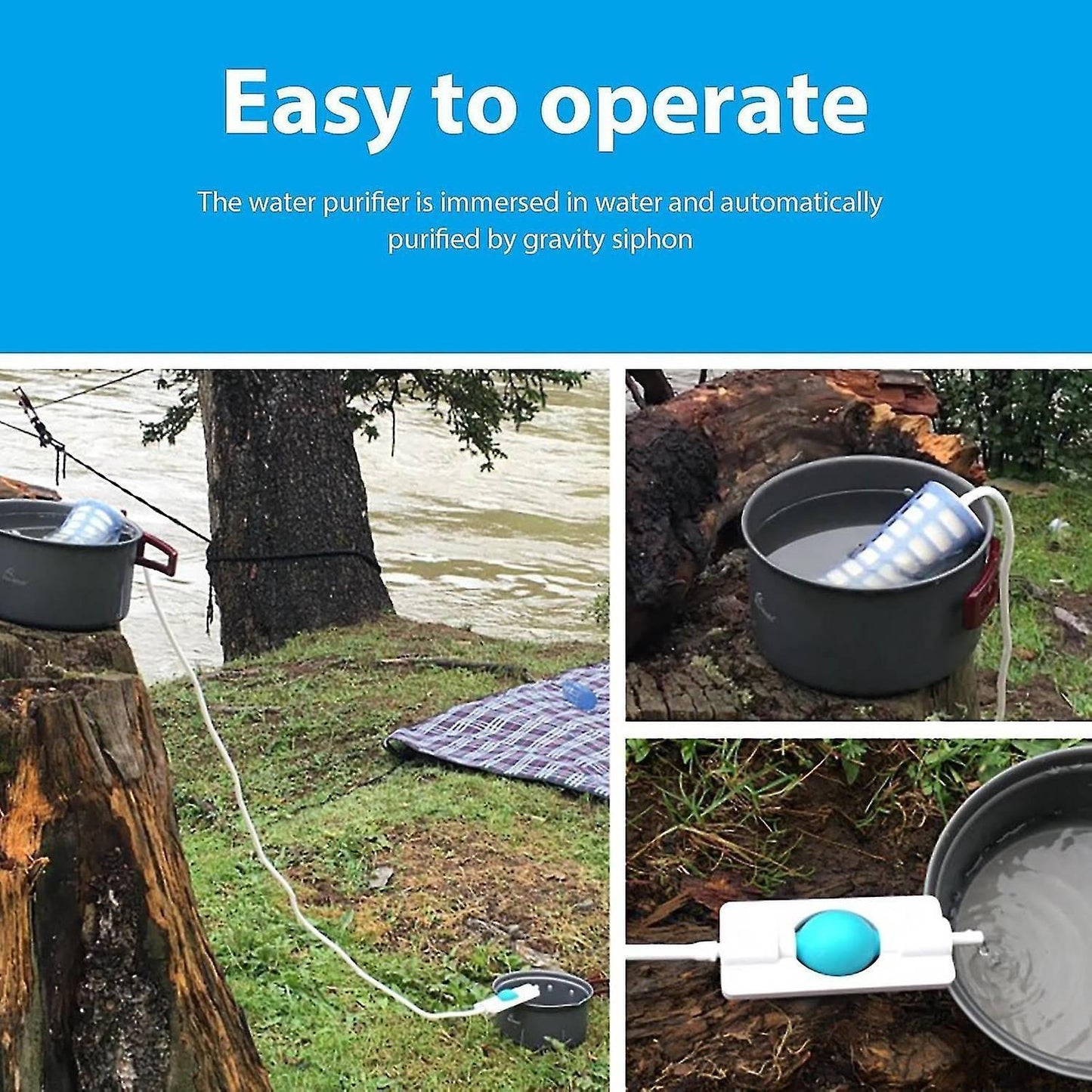 Lightweight Camping & Hiking Backpacking Water Purifier
