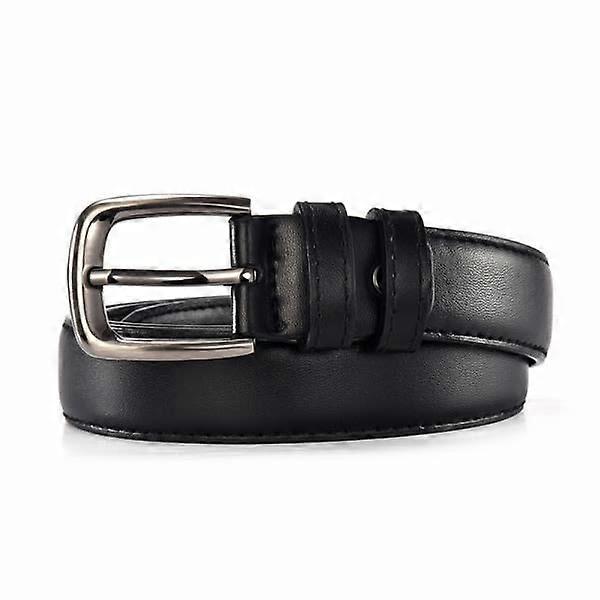 Women's Black Leather Belts for Jeans and Dresses