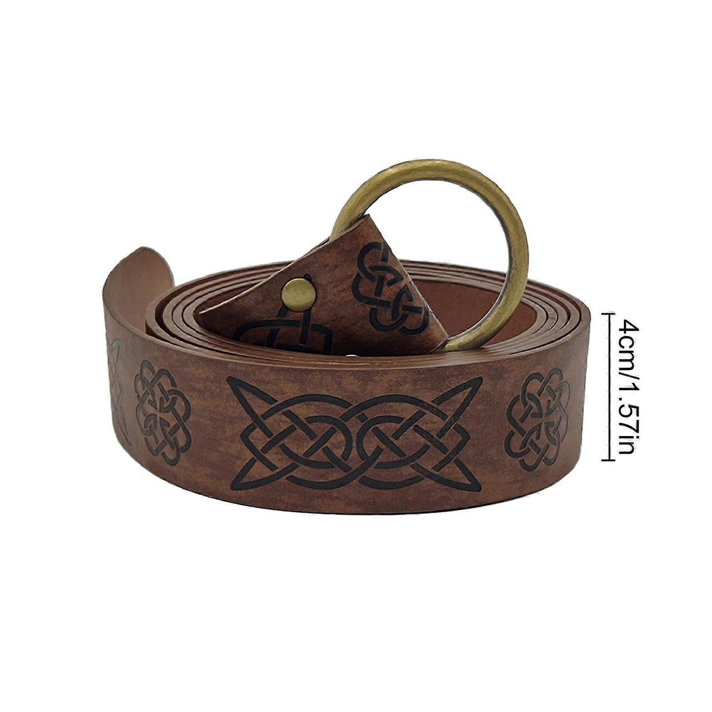 Medieval Viking Leather Belt with Renaissance Pouch Bag