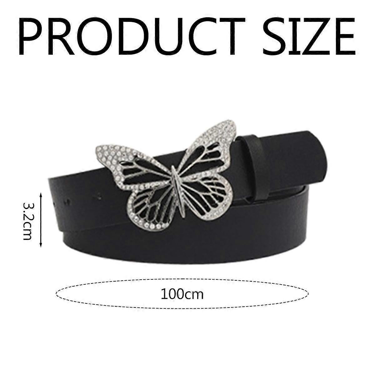 Women's Leather Belt with Buckle for Jeans and Dresses