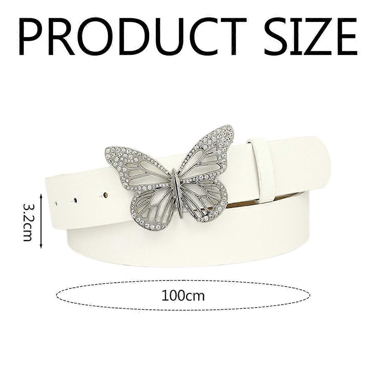 Women's Leather Belt with Buckle for Jeans and Dresses