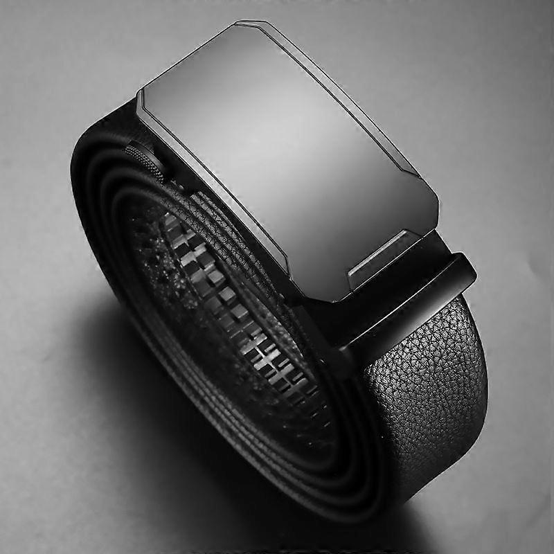 Men's Leather Belt, Automatic Buckle, Business & Casual Belt, Wholesale Available