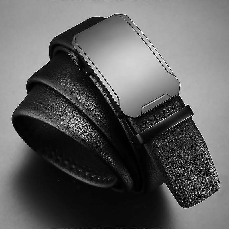 Men's Leather Belt, Automatic Buckle, Business & Casual Belt, Wholesale Available