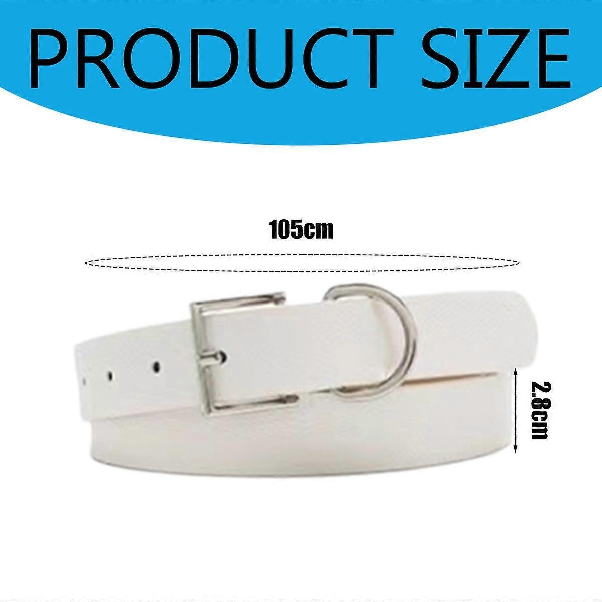 Women's PU Leather Belt for Jeans, Fashion Alloy Buckle
