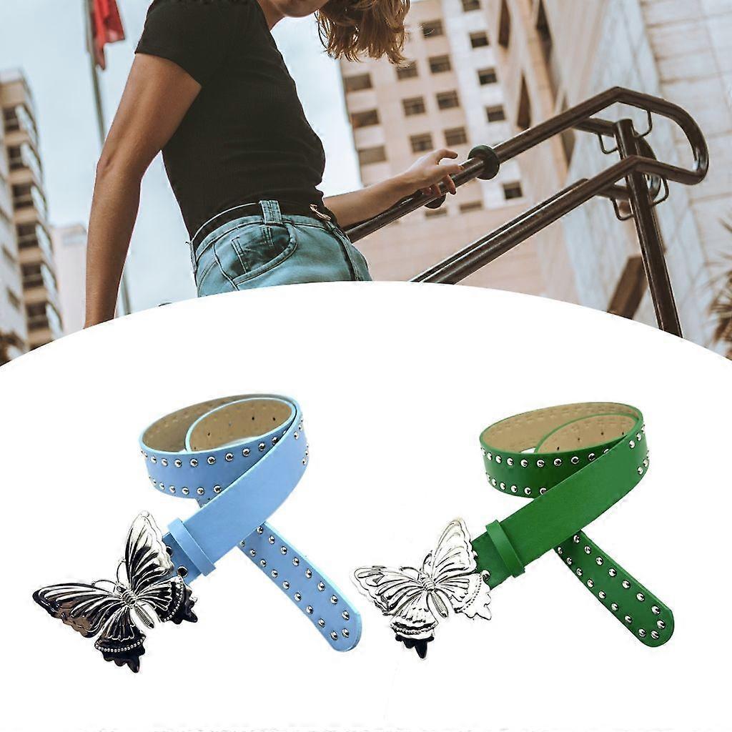 Women's Trendy Leather Waist Belt, Versatile Novelty Style