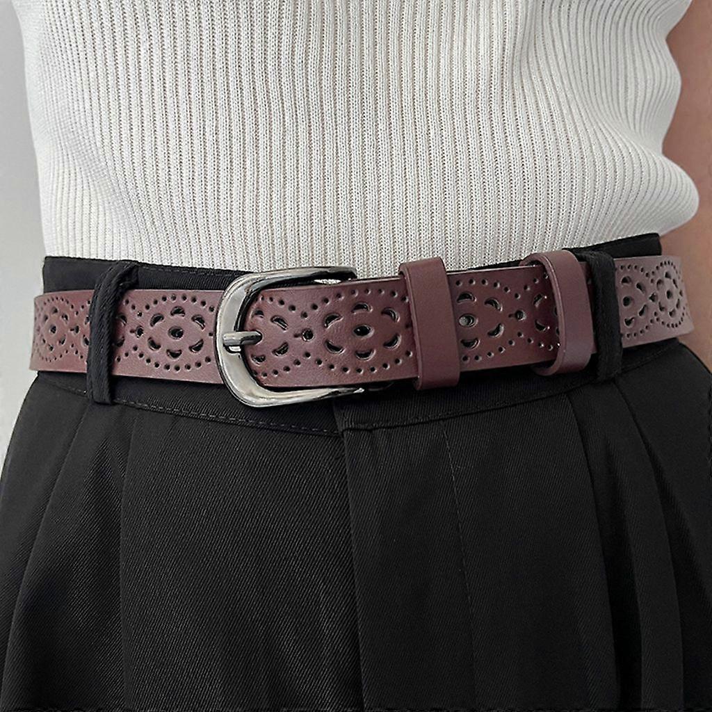 Adjustable Vintage Wide Leather Belt for Jeans, Fashion Accessory
