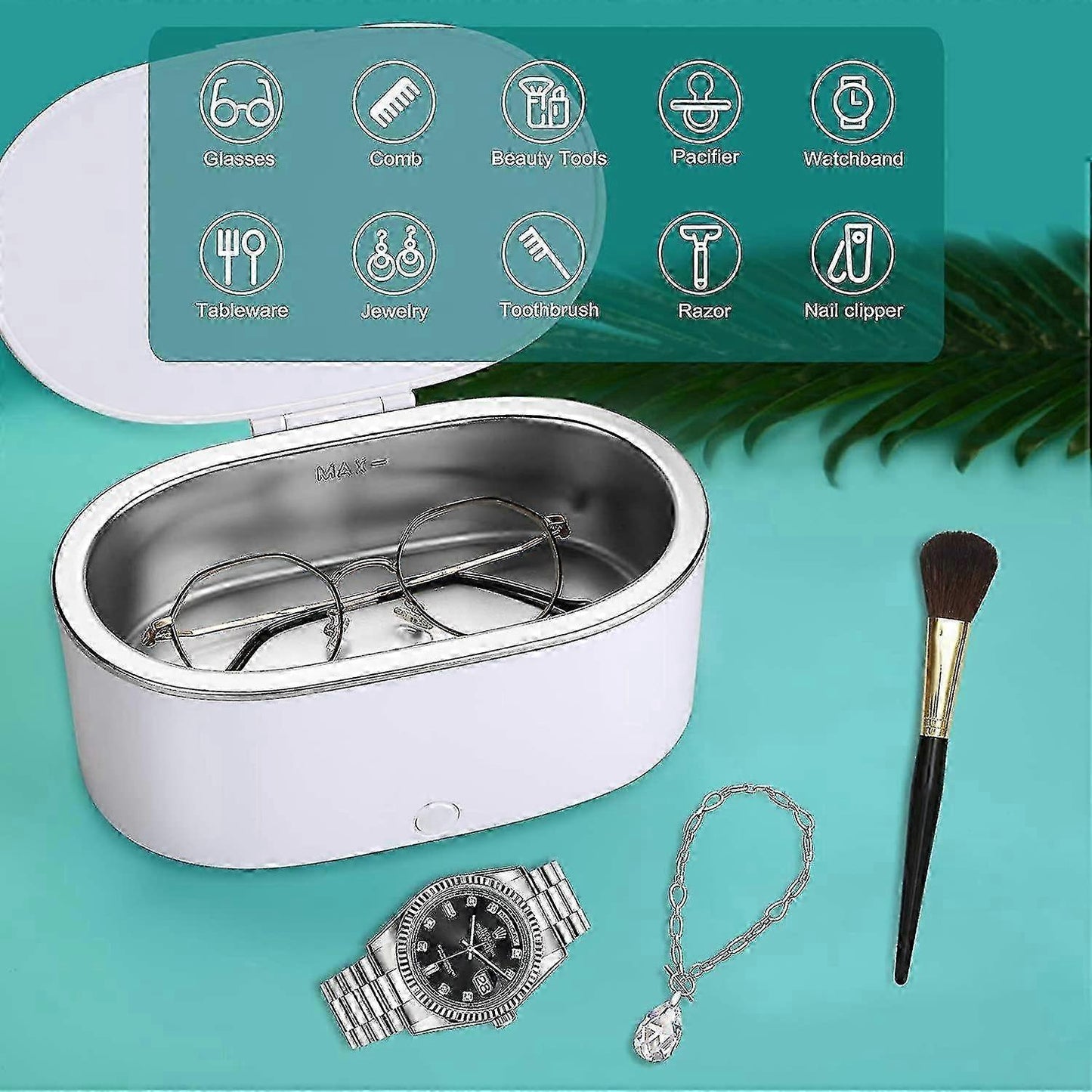 Blumway Mini Ultrasonic Jewelry Cleaner, Professional Portable Cleaner