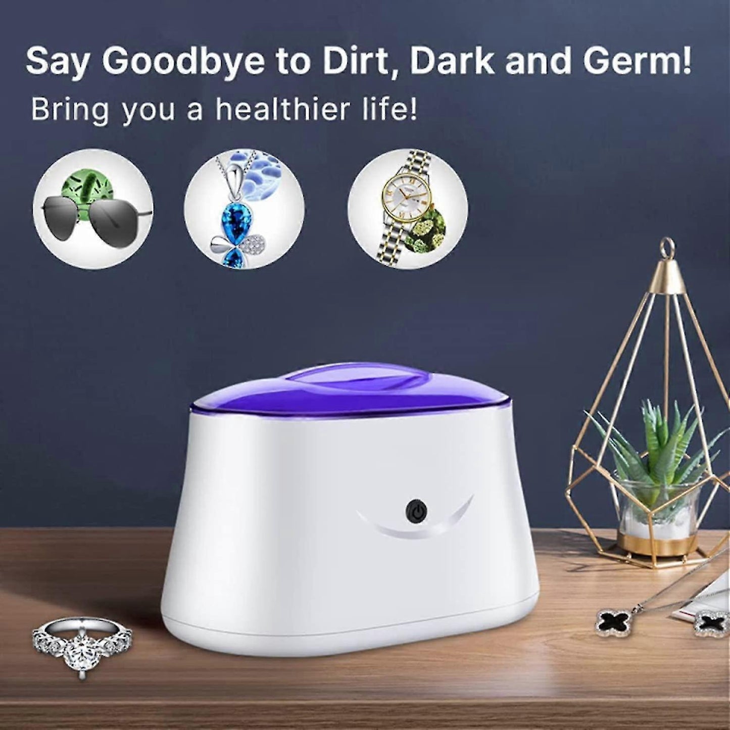 Ultrasonic Jewelry Cleaner Machine for Rings, Eyeglasses, All Jewelry