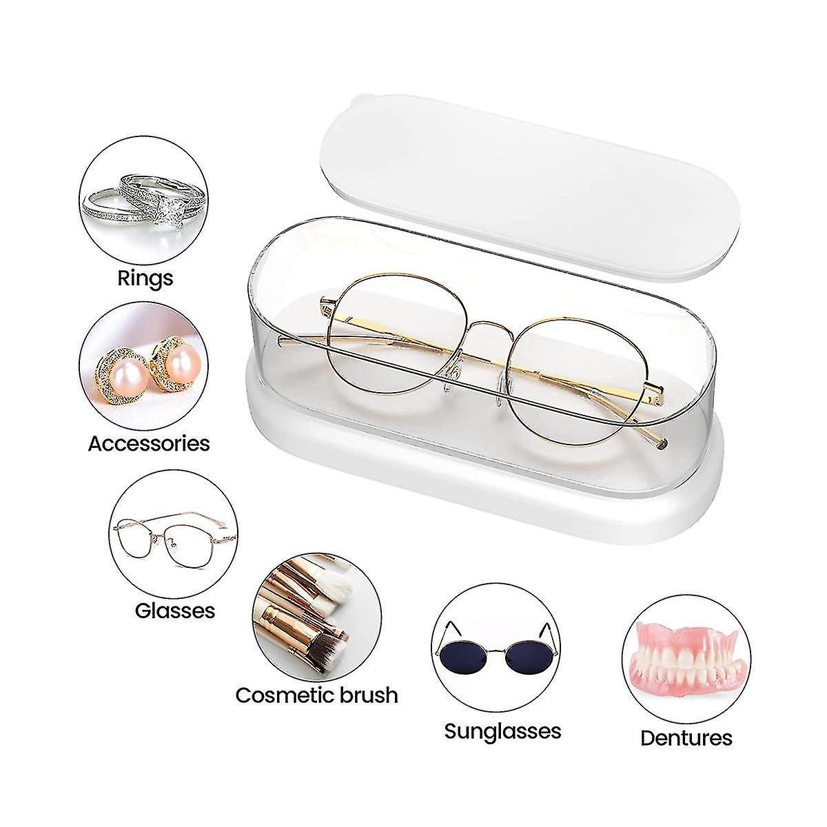 Portable Mini Ultrasonic Cleaner for Jewelry & Glasses
