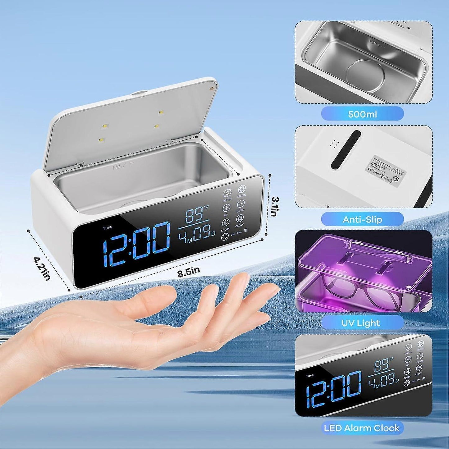 Ultrasonic Jewelry Cleaner for Bedroom Use