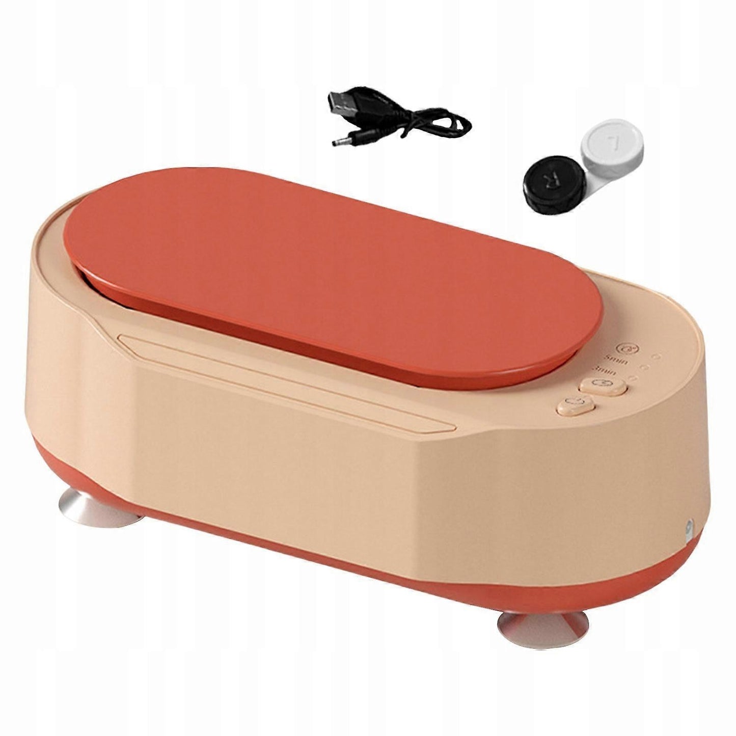 Electric Jewelry Cleaner 15W, Pink Portable Cleaning Machine
