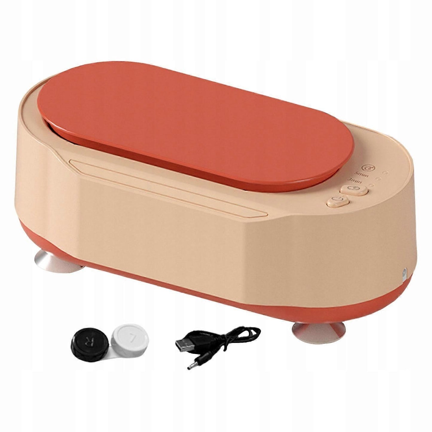 Electric Jewelry Cleaner 15W, Pink Portable Cleaning Machine