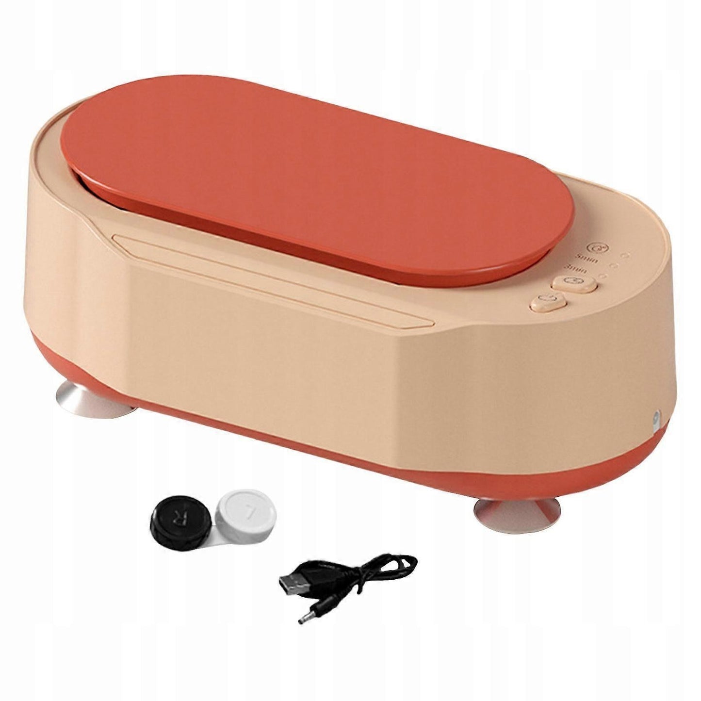 Electric Jewelry Cleaner 15W, Pink Portable Cleaning Machine