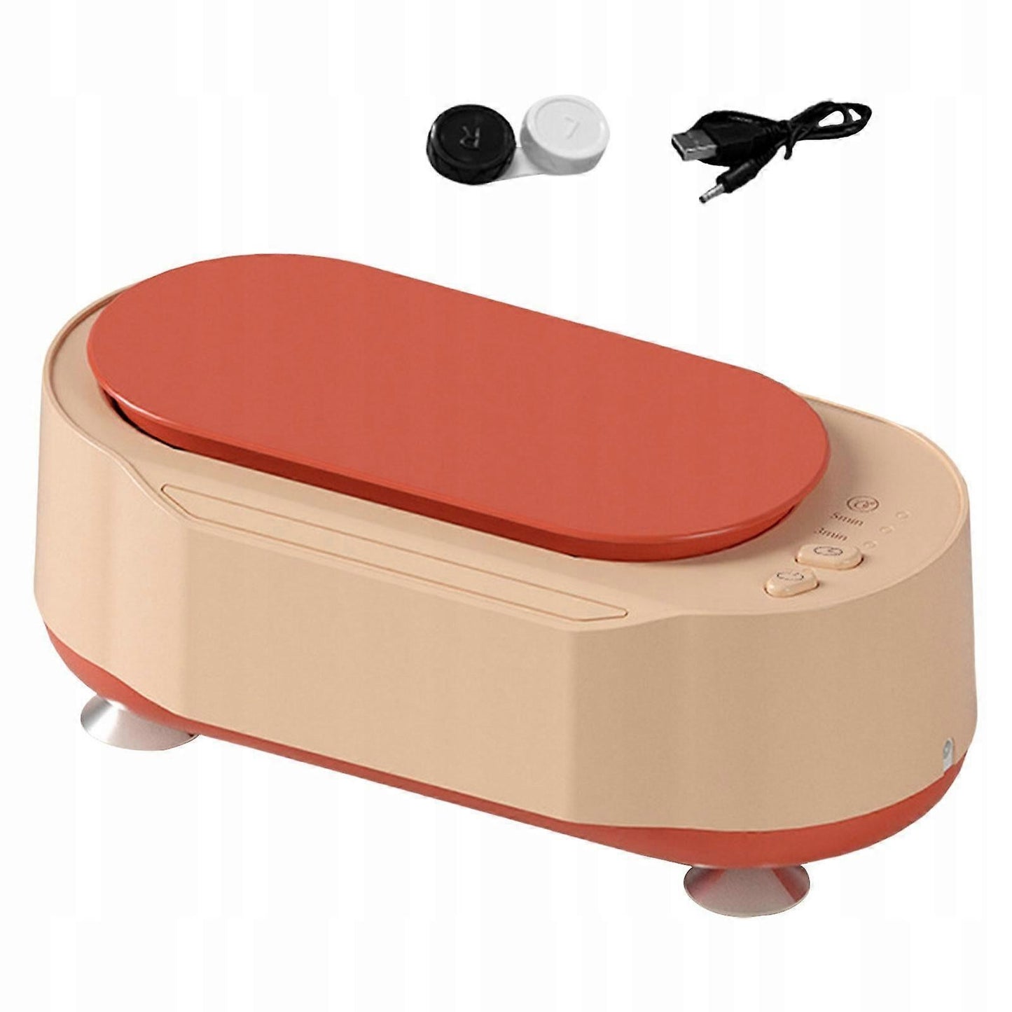 Electric Jewelry Cleaner 15W, Pink Portable Cleaning Machine